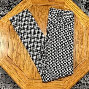 *JOHN HOLDEN* Black x White Patterned Stretch Pants Size 28